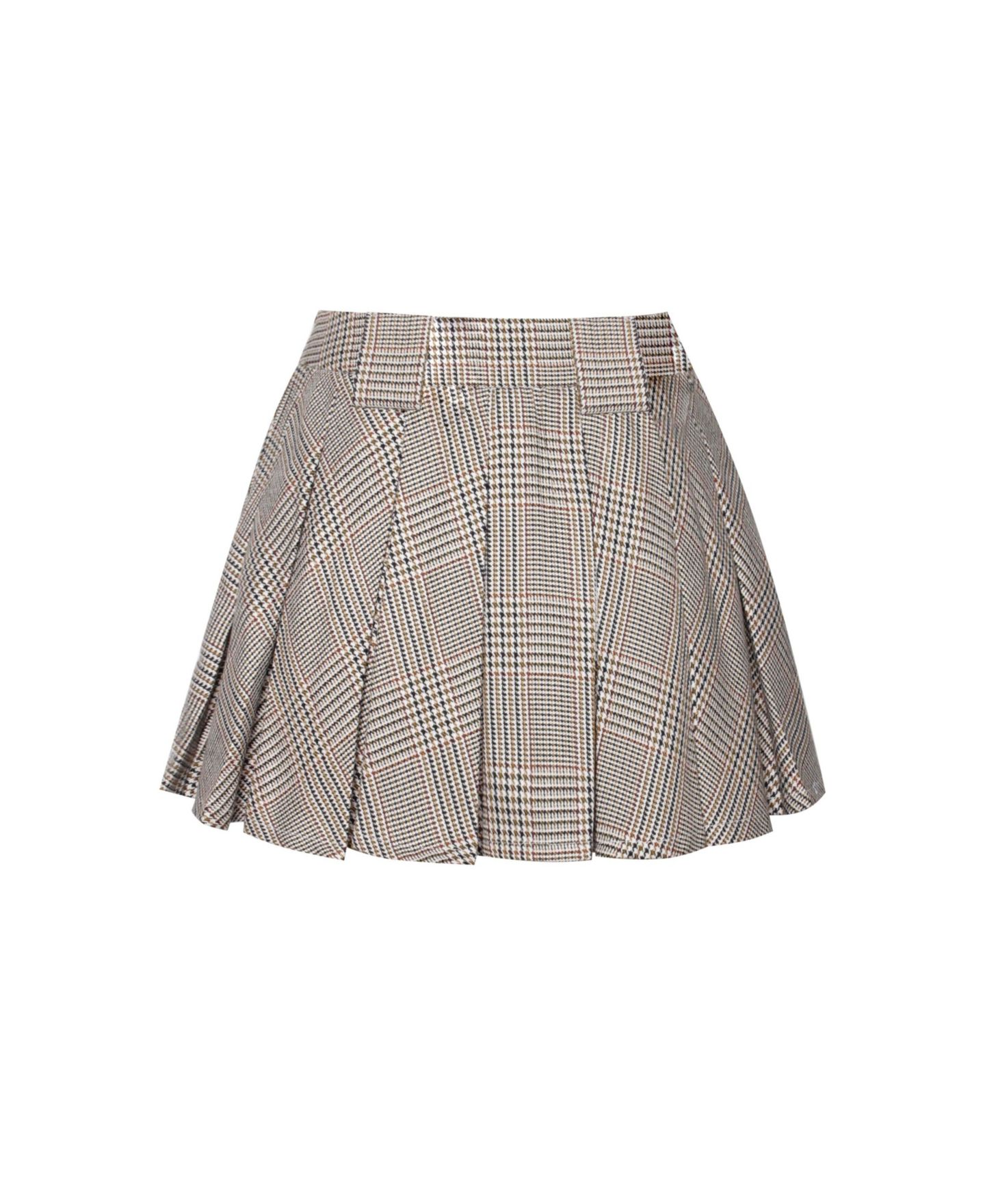 Женская юбка-шорты Miss Circle Women Oaklyn Plaid Pleated Mini Skort, цвет: Коричневый — фото 11