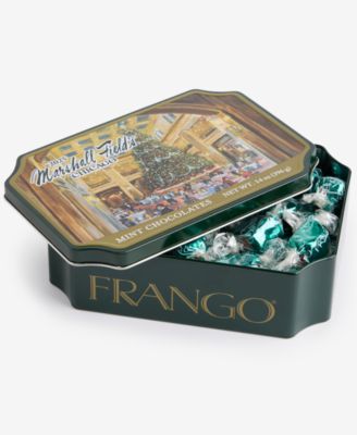 Marshall Field's Holiday Walnut Room Tin Milk Mint Chocolates, 14 Oz