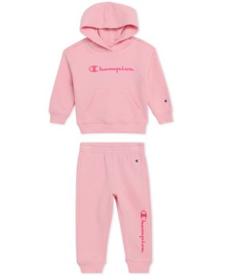 Baby Girls 2-Piece Long Sleeve Hoodie and Joggers Set
