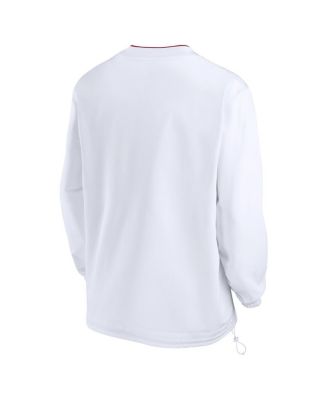 Men's White USC Trojans 2024 Sideline Pullover Windshirt