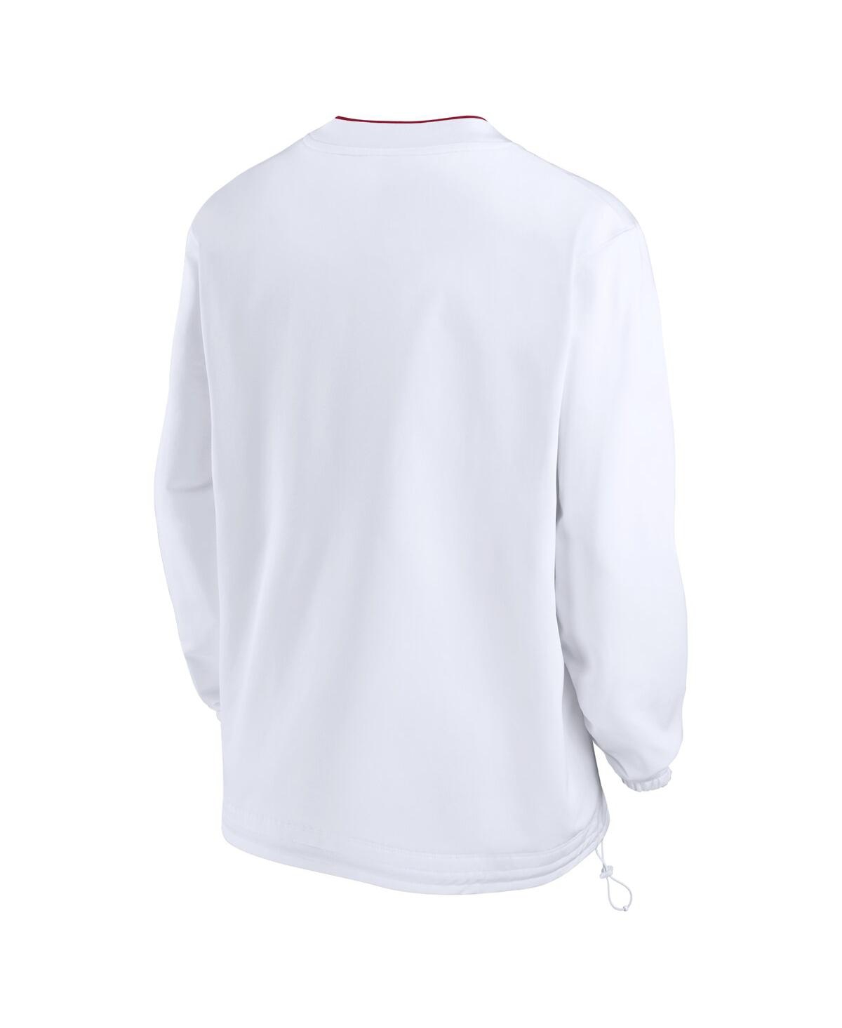 Nike White Usc Trojans 2024 Sideline Pullover Windshirt In White