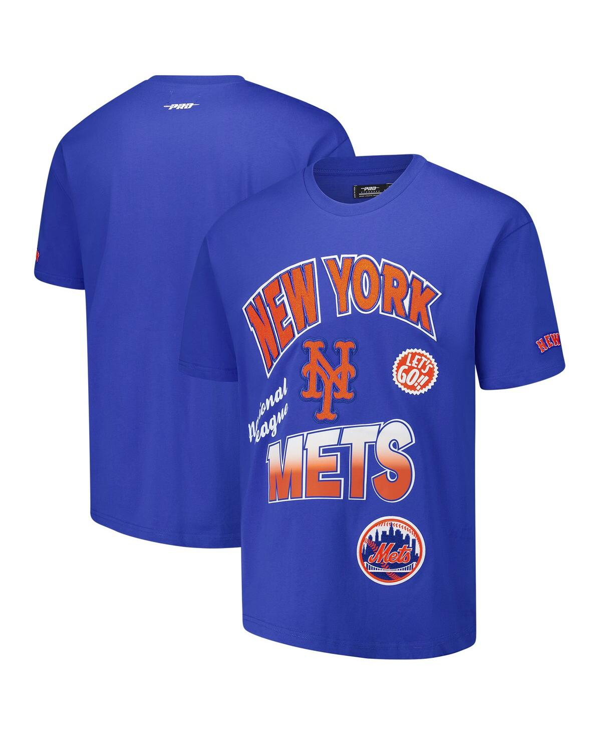 Men's Royal New York Mets Turn It Up Dropped Shoulder T-Shirt - Royal