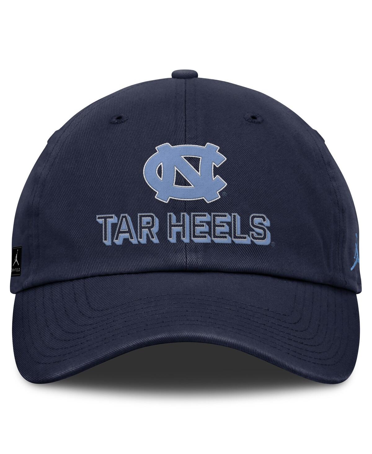 Jordan Men's Navy North Carolina Tar Heels 2025 On-field Club Adjustable Hat In Blue