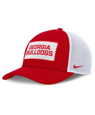 Nike - Men's Red/White Georgia Bulldogs 2025 On-Field Rise Patch Trucker Adjustable Hat