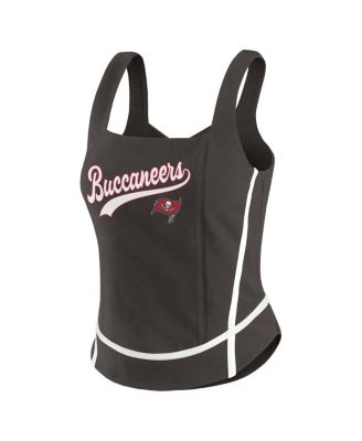Women's Pewter Tampa Bay Buccaneers Square Neck Tank Top