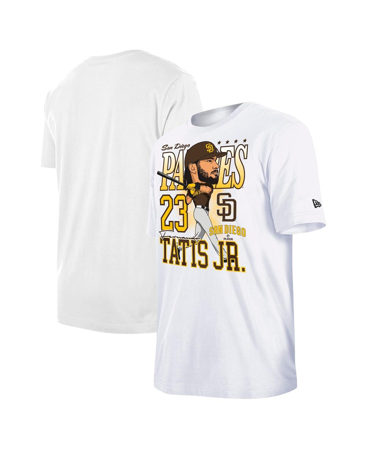 Men's Fernando Tatis Jr. White San Diego Padres Caricature T-Shirt - White