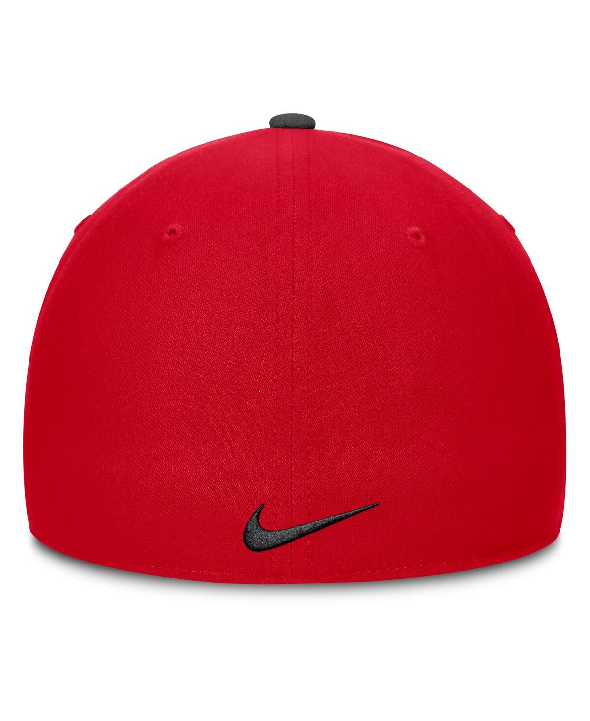 Nike Men's Black/red Georgia Bulldogs 2025 Sideline Rise Local Performance Flex Hat In Multi