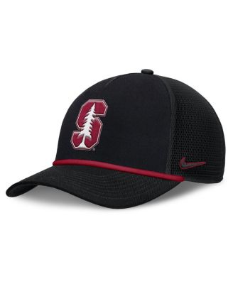 Nike - Men's Black Stanford Cardinal Rise Primetime Trucker Adjustable Hat