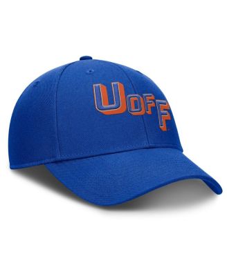 Men's Royal Florida Gators Slanted Primetime Rise Performance Adjustable Hat