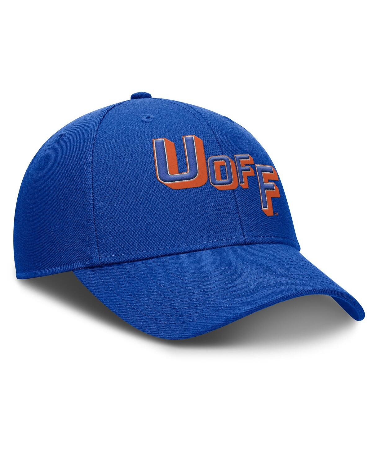 Jordan Men's Royal Florida Gators Slanted Primetime Rise Performance Adjustable Hat In Blue