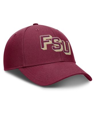 Men's Garnet Florida State Seminoles Slanted Primetime Rise Performance Adjustable Hat