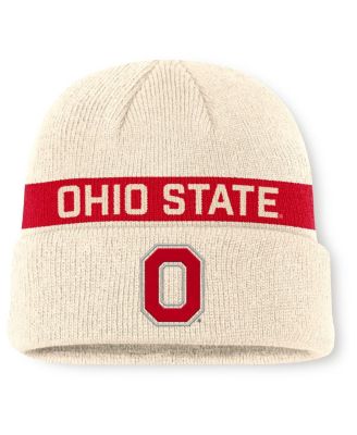 Nike - Men's Natural Ohio State Buckeyes Peak Primetime Utility Cuffed Knit Hat
