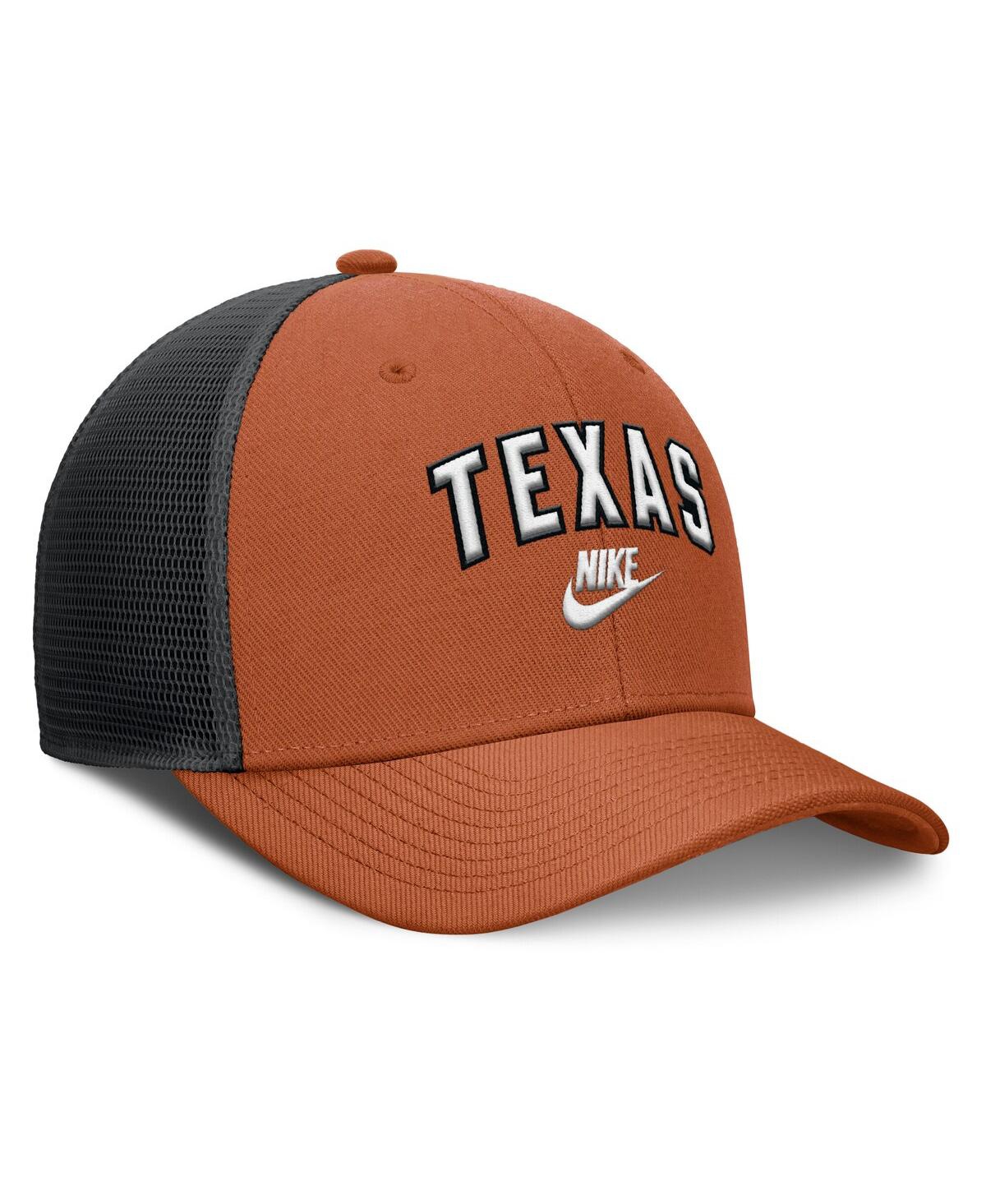 Nike Men's Texas Orange/black Texas Longhorns Legacy Arch Rise Performance Trucker Adjustable Hat
