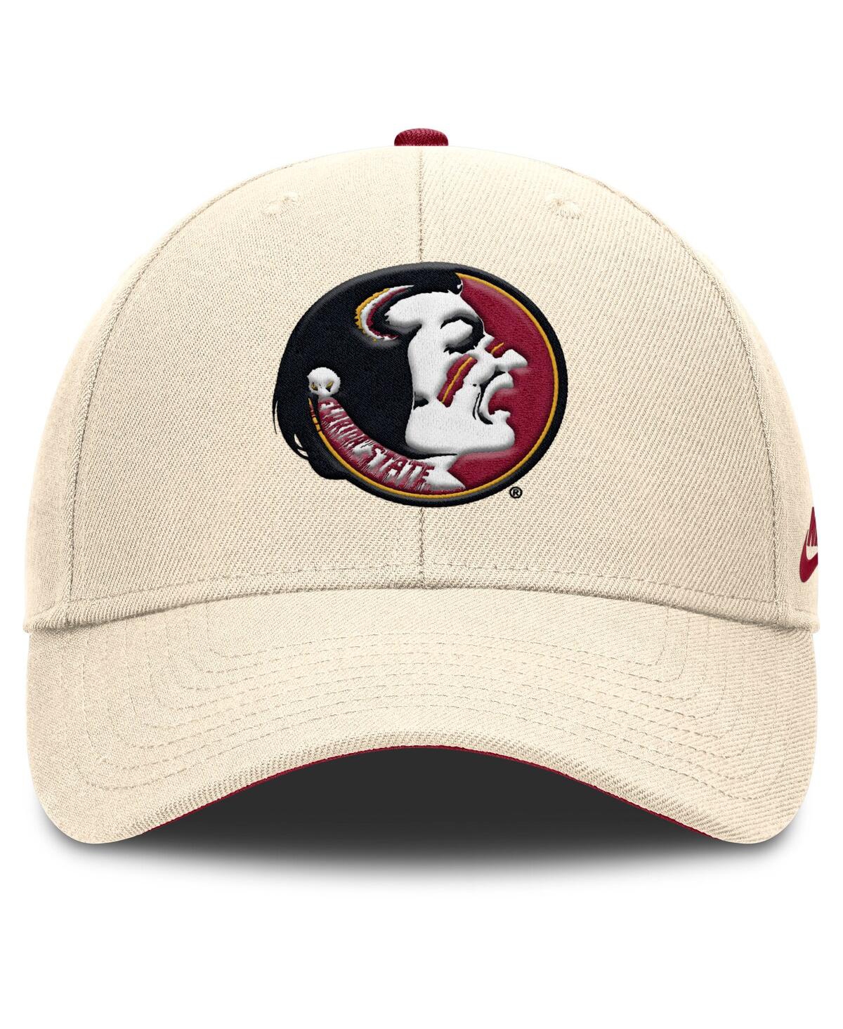 Nike Men's Natural Florida State Seminoles Rise Legacy Adjustable Hat In Brown