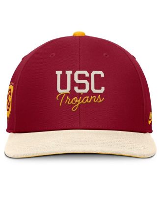 Men's Cardinal/Cream USC Trojans Pro Legacy Script Snapback Hat