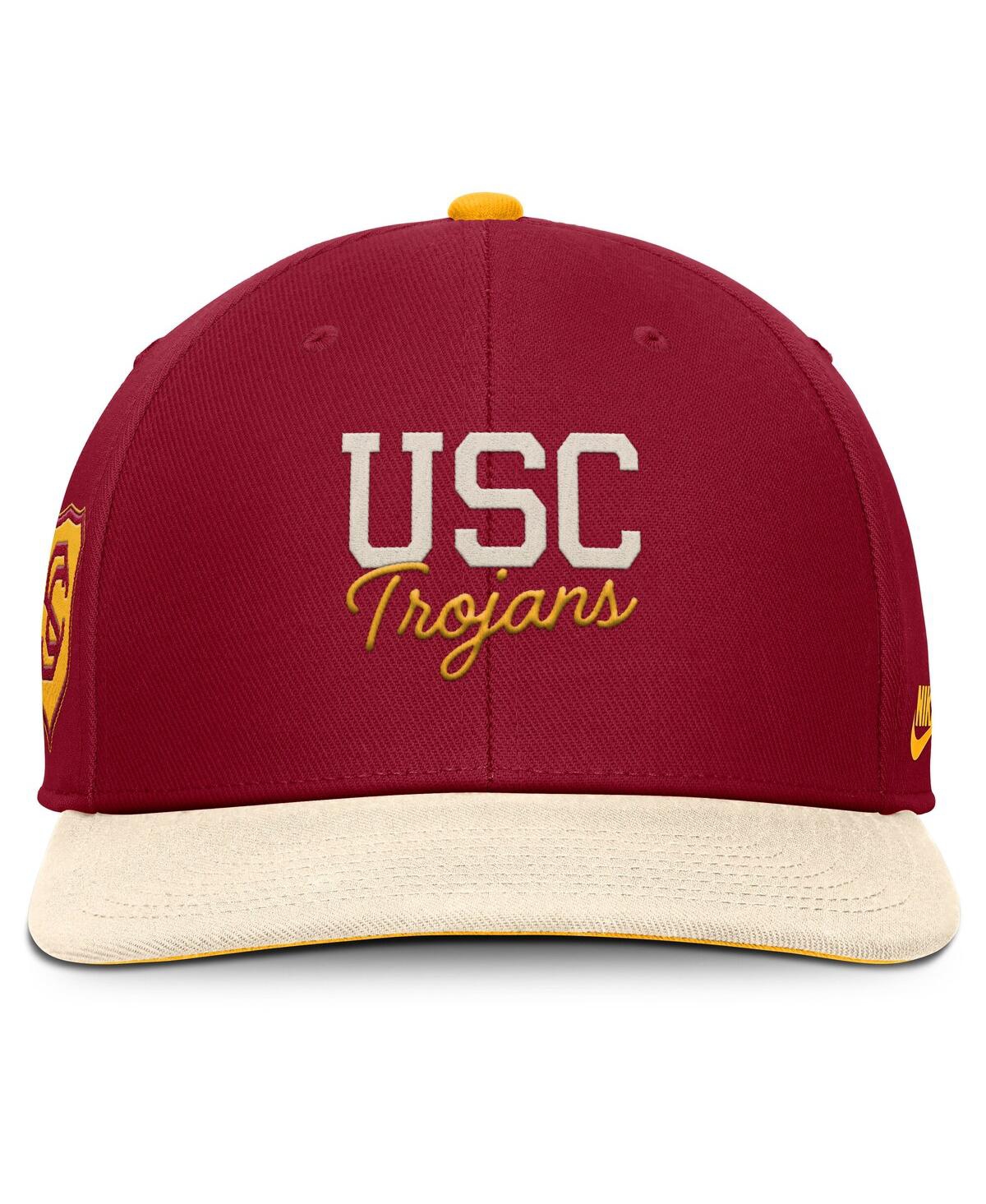 Nike Men's Cardinal/cream Usc Trojans Pro Legacy Script Snapback Hat
