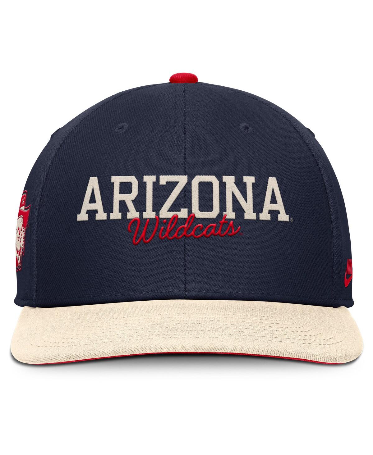 Nike Men's Navy/cream Arizona Wildcats Pro Legacy Script Snapback Hat