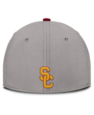 Men's Gray USC Trojans Rise Prep Performance Flex Hat