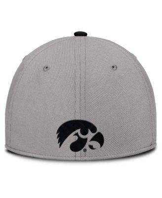 Men's Gray Iowa Hawkeyes Rise Prep Performance Flex Hat