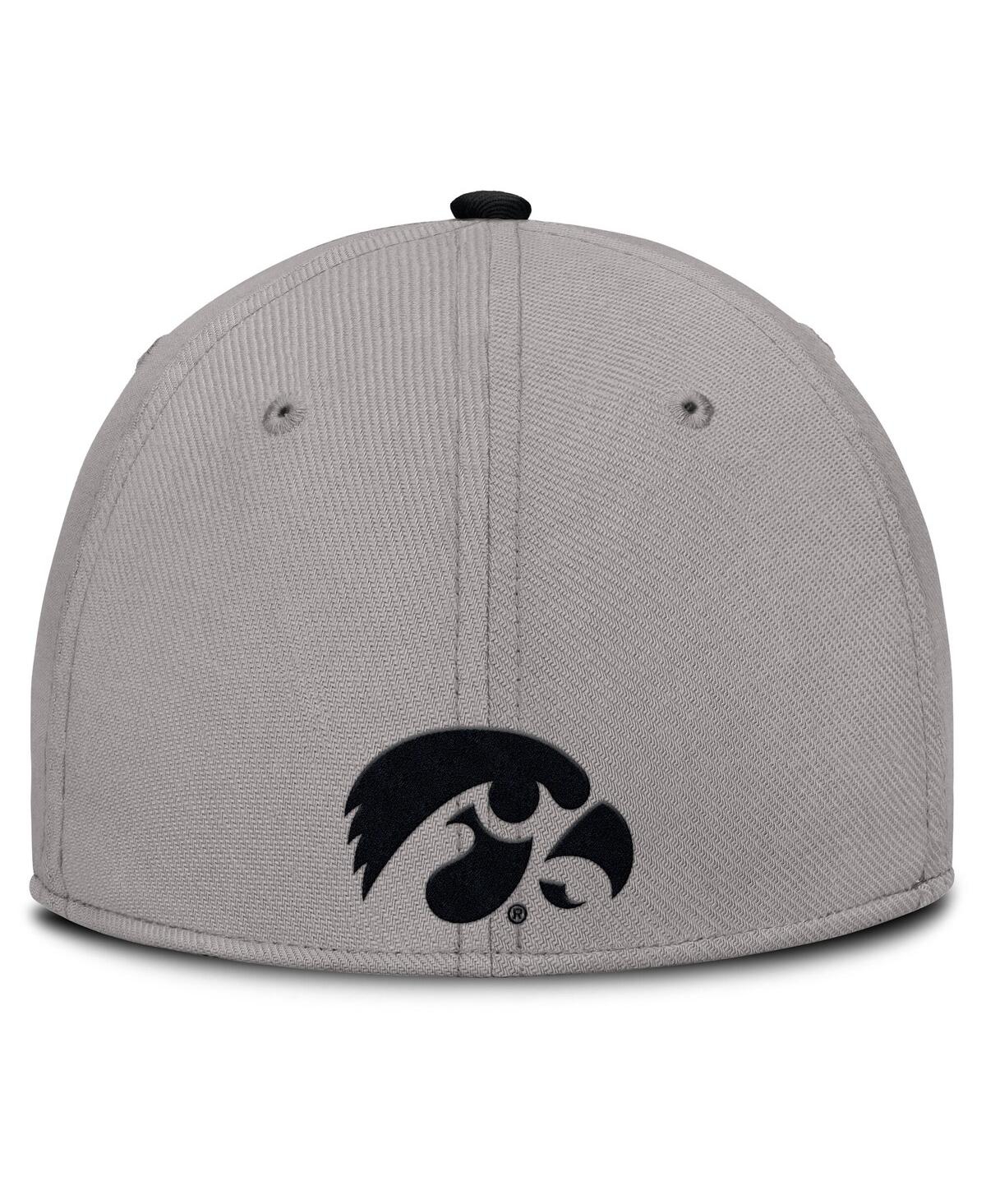 Nike Men's Gray Iowa Hawkeyes Rise Prep Performance Flex Hat In Gray