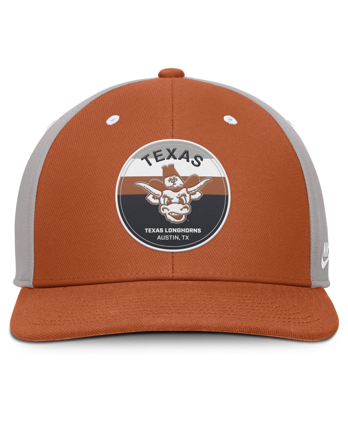 Nike Men's Texas Orange/gray Texas Longhorns Prep Pro Performance Snapback Hat In Multi