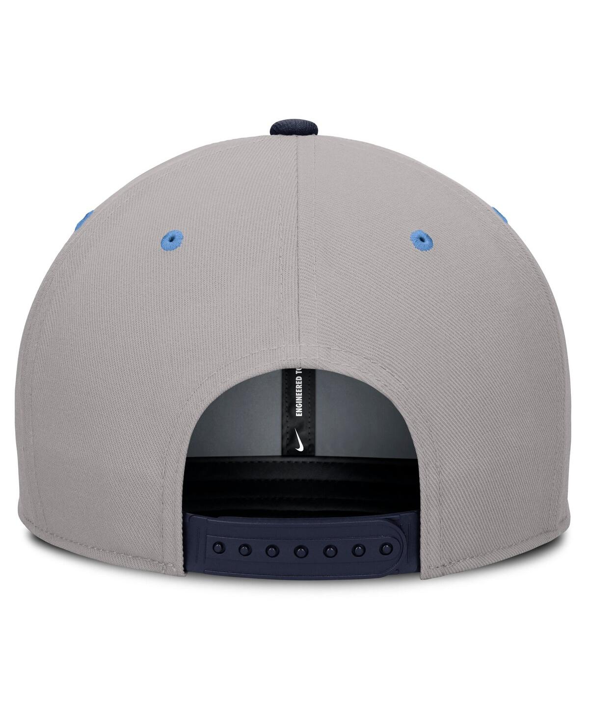 Nike Men's Navy/gray North Carolina Tar Heels Prep Pro Performance Snapback Hat In Multi