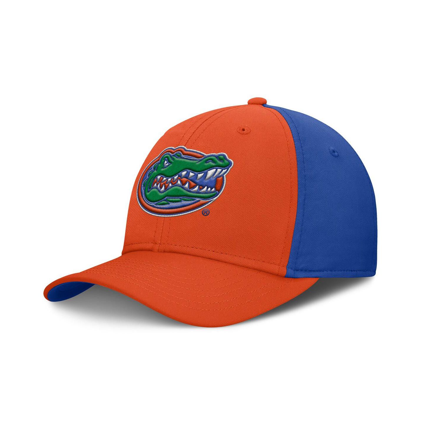 Мужская кепка Jordan Orange/Royal Florida Gators 2025 Sideline Rise Local Performance Flex Hat — фото 1