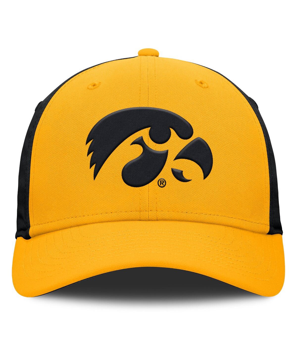 Nike Men's Gold/black Iowa Hawkeyes 2025 Sideline Rise Local Performance Flex Hat In Multi