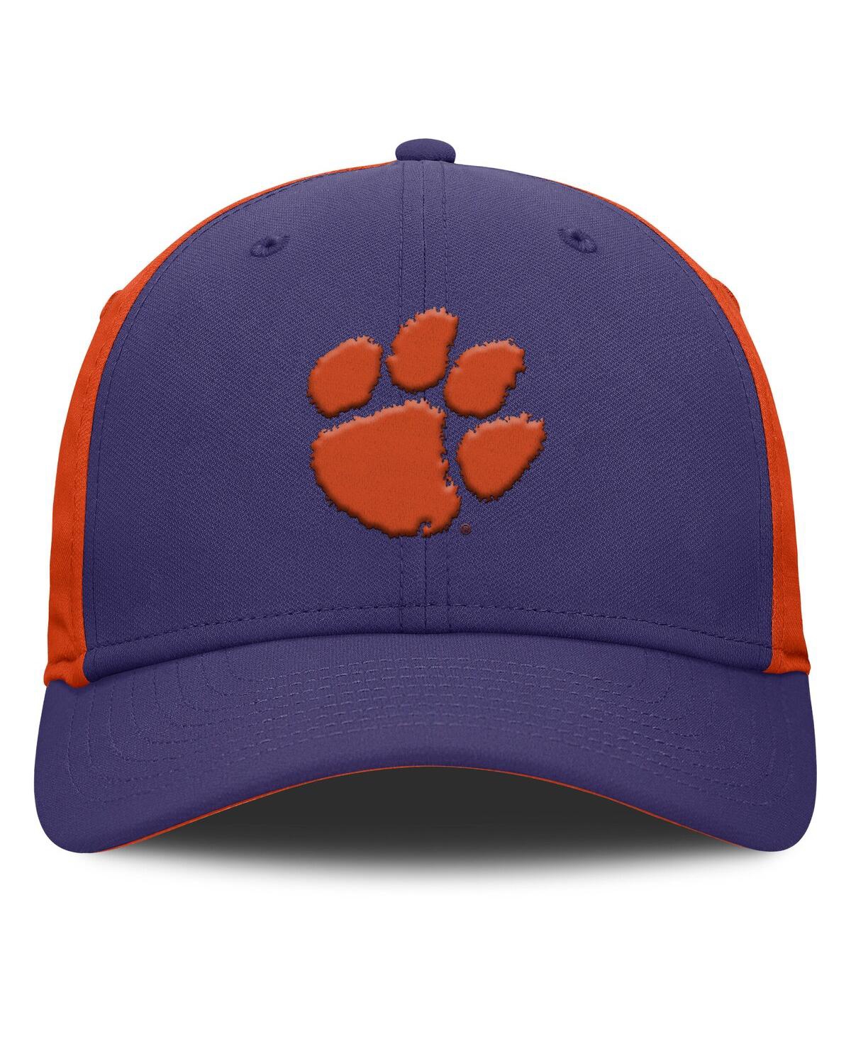 Nike Men's Purple/orange Clemson Tigers 2025 Sideline Rise Local Performance Flex Hat In Multi