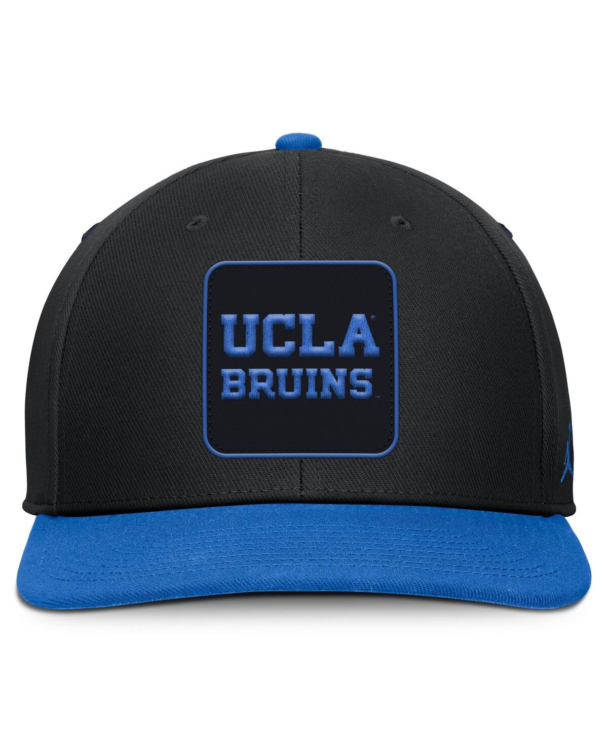 Jordan Men's Black/blue Ucla Bruins 2025 Sideline Campus Pro Local Snapback Hat In Multi