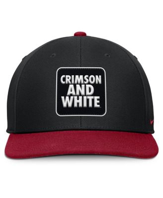Men's Black/Crimson Alabama Crimson Tide 2025 Sideline Campus Pro Local Snapback Hat