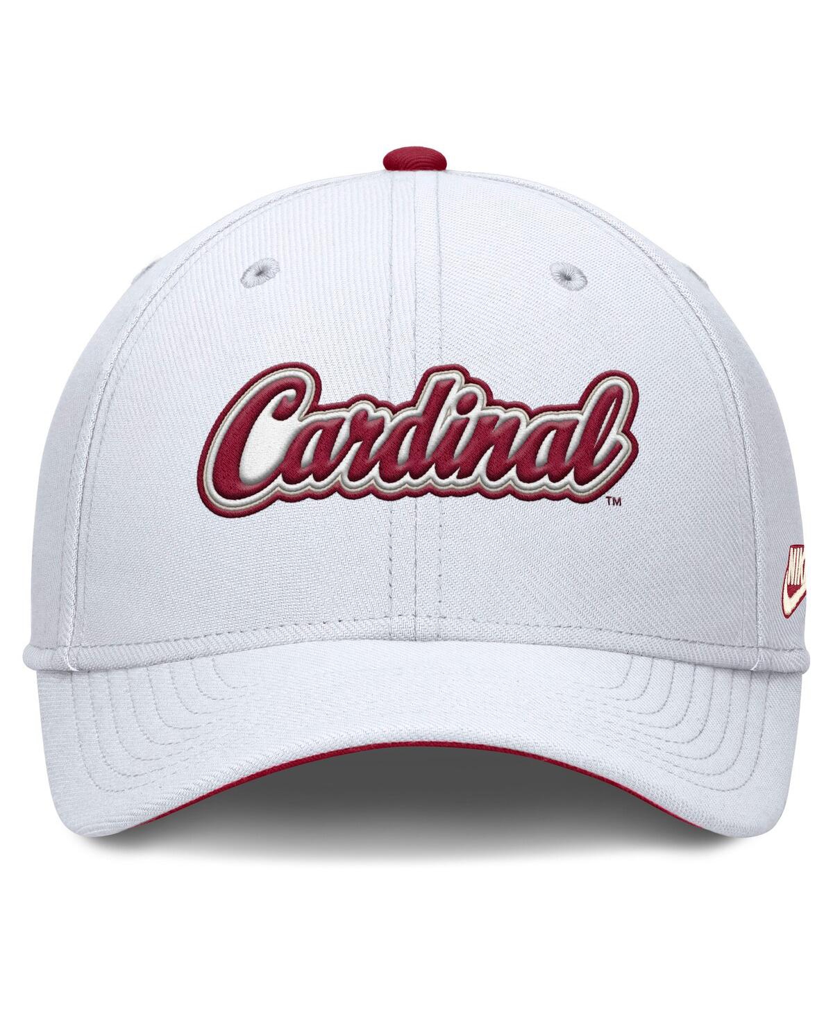 Nike Men's White Stanford Cardinal Legacy Rise Performance Flex Hat In White