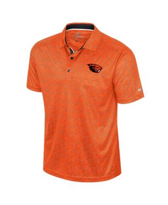 Men's Orange Oregon State Beavers Sublimated Golf Polo Shirt