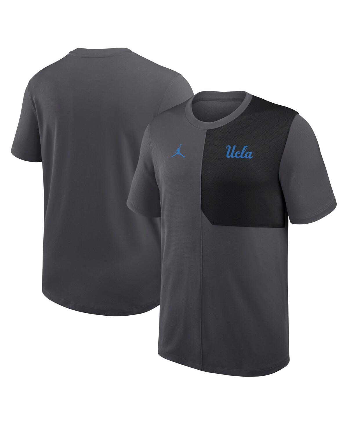 Men's Anthracite Ucla Bruins 2025 Sideline Uv Performance Coach T-Shirt - Anthracite