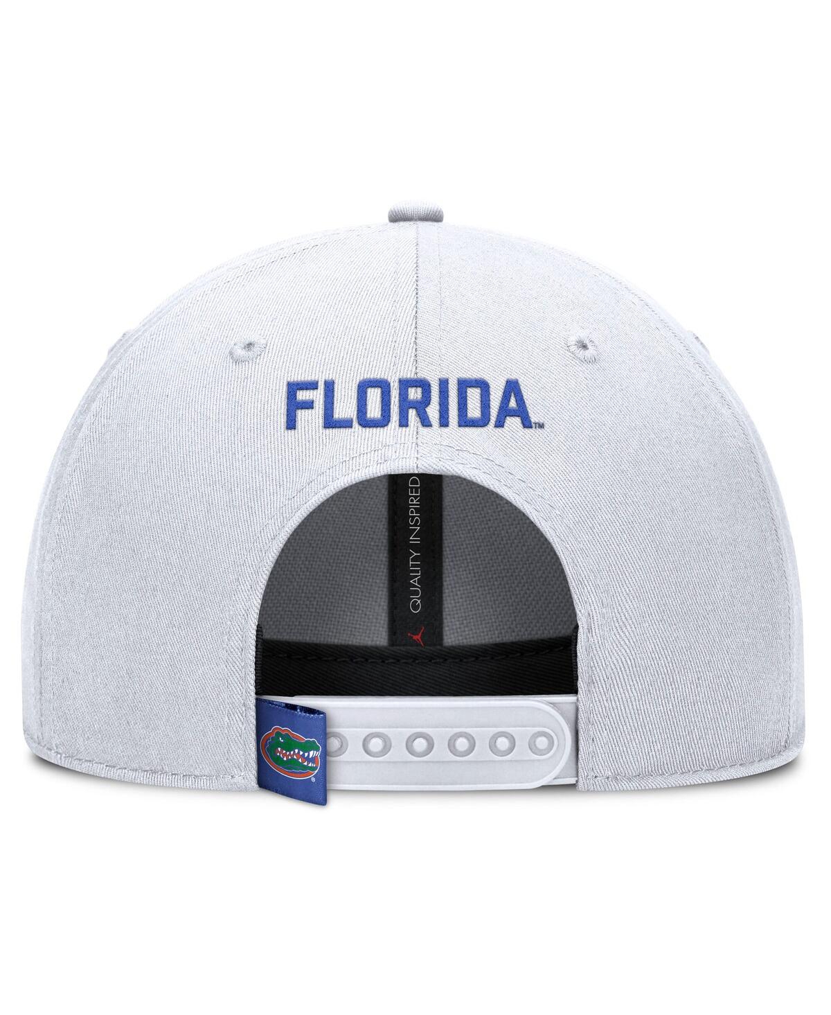 Jordan Men's White Florida Gators 2025 On-field Rise Performance Adjustable Hat In White