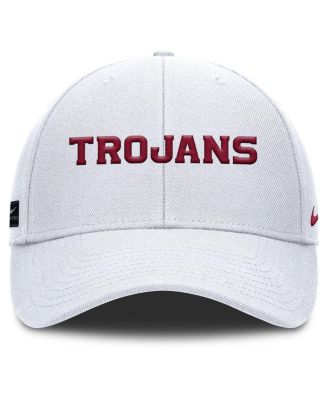 Men's White USC Trojans 2025 On-Field Rise Performance Adjustable Hat