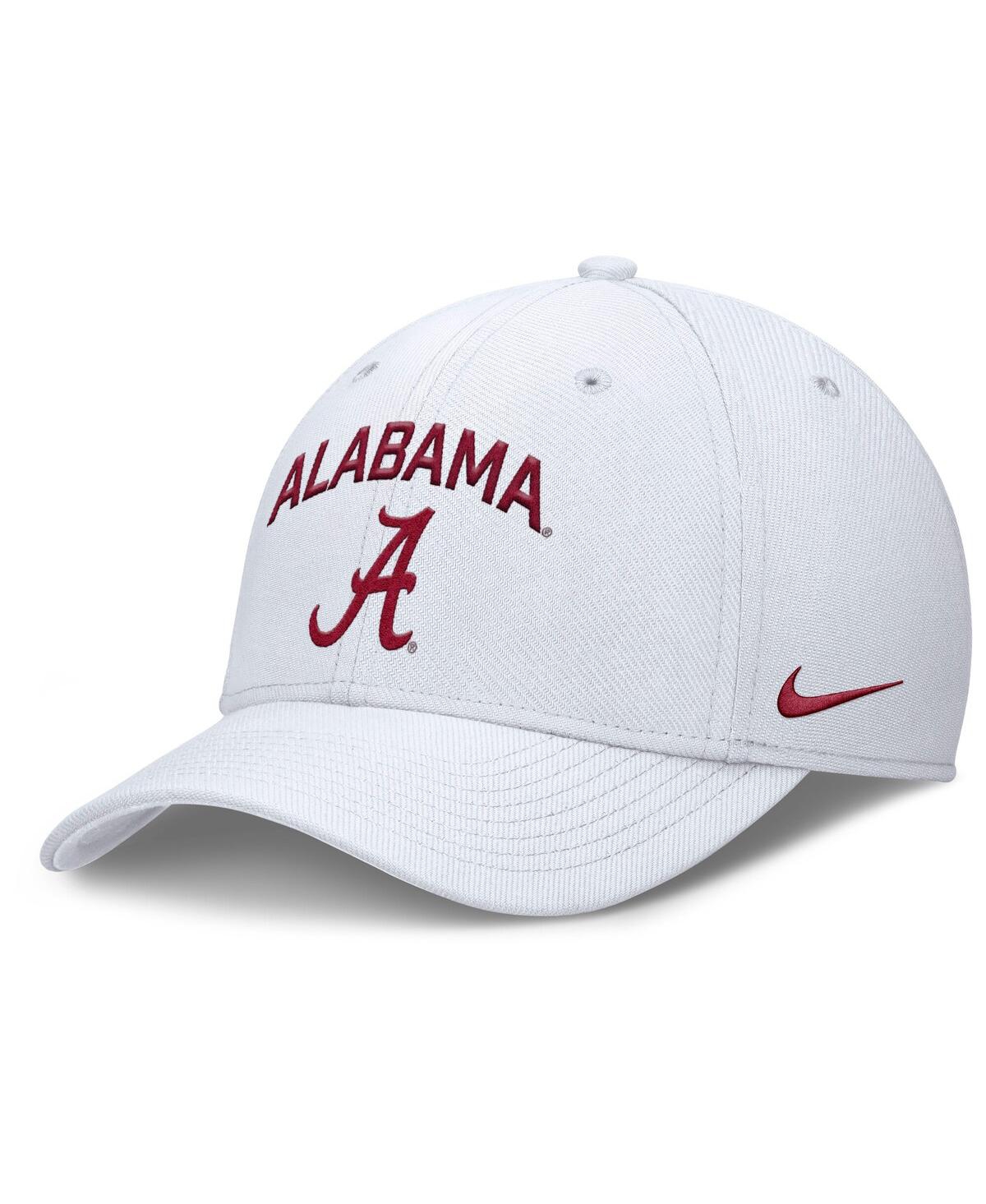 Men's White Alabama Crimson Tide 2025 On-Field Rise Performance Flex Hat - White