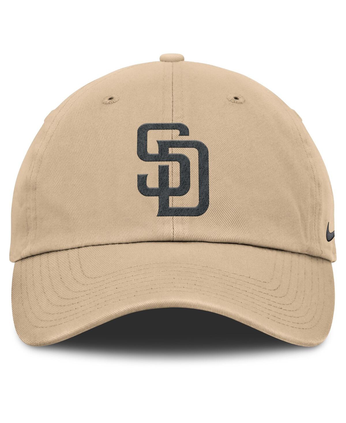 Nike Men's Khaki San Diego Padres Club Adjustable Hat In Brown