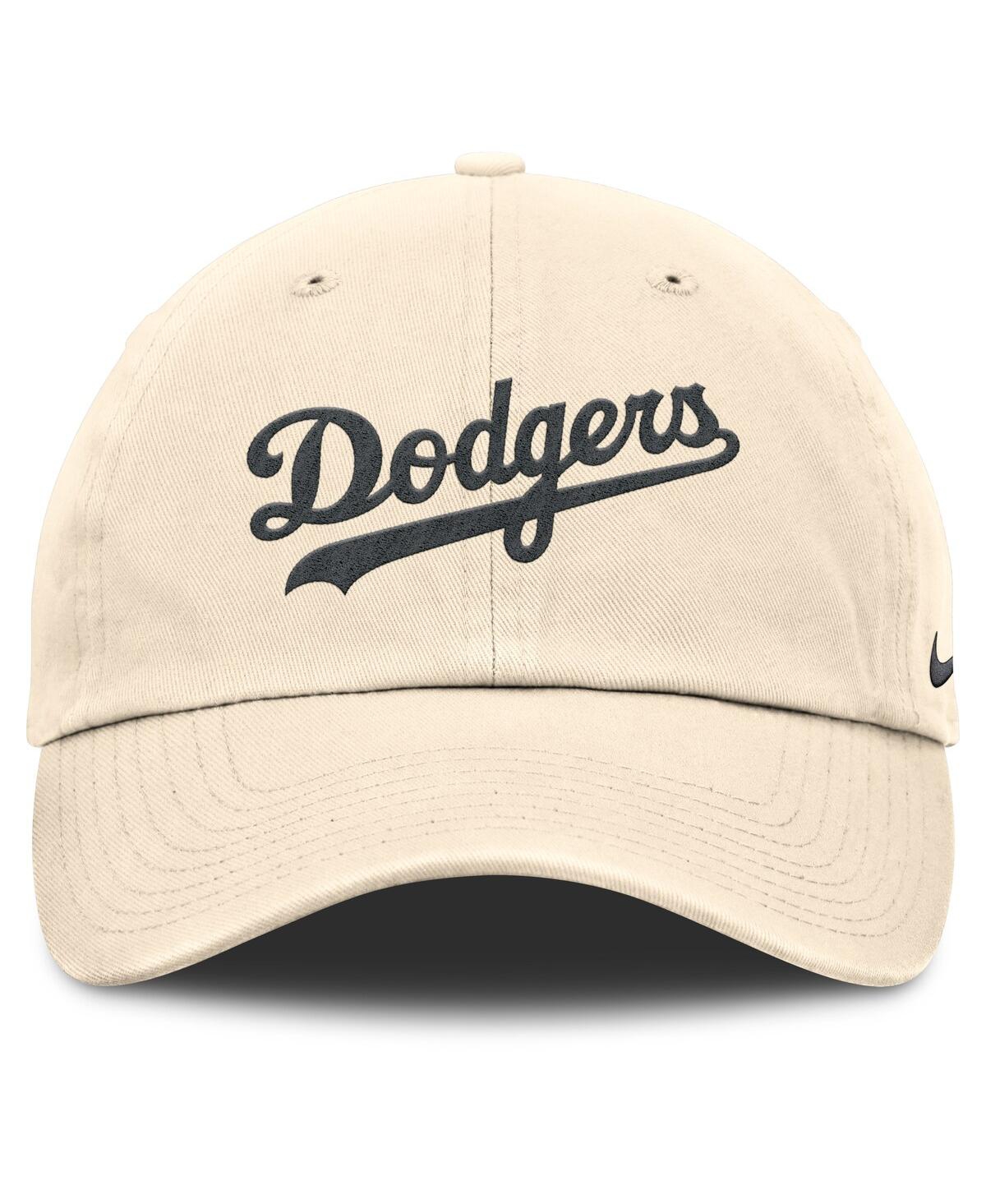 Nike Men's Natural Los Angeles Dodgers Camo Pack Club Adjustable Hat In Brown