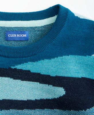 Men's Abstract Crewneck Sweater, Macy's Exclusive