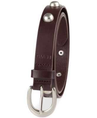 Skinny Studded Casual Leather Belt