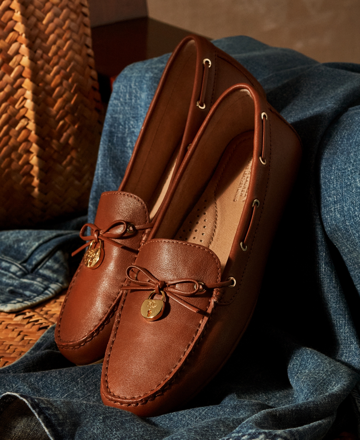 Women's Wylie Driver Flats - Zebra, Dark Hickory