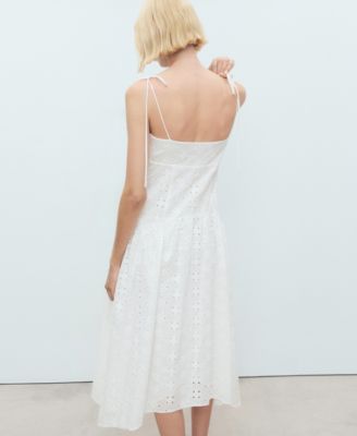 Women's Cutwork Midi Dress