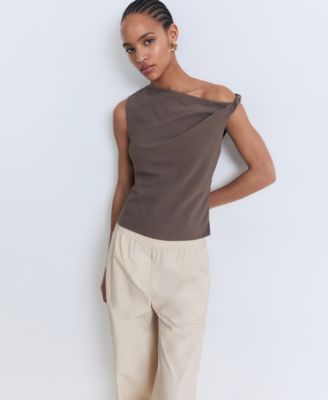 Women's Paper Bag Cotton Pants