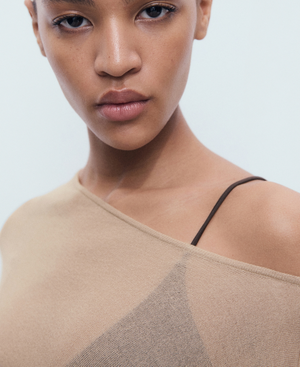 Mango Women's Asymmetrical Knit Cape