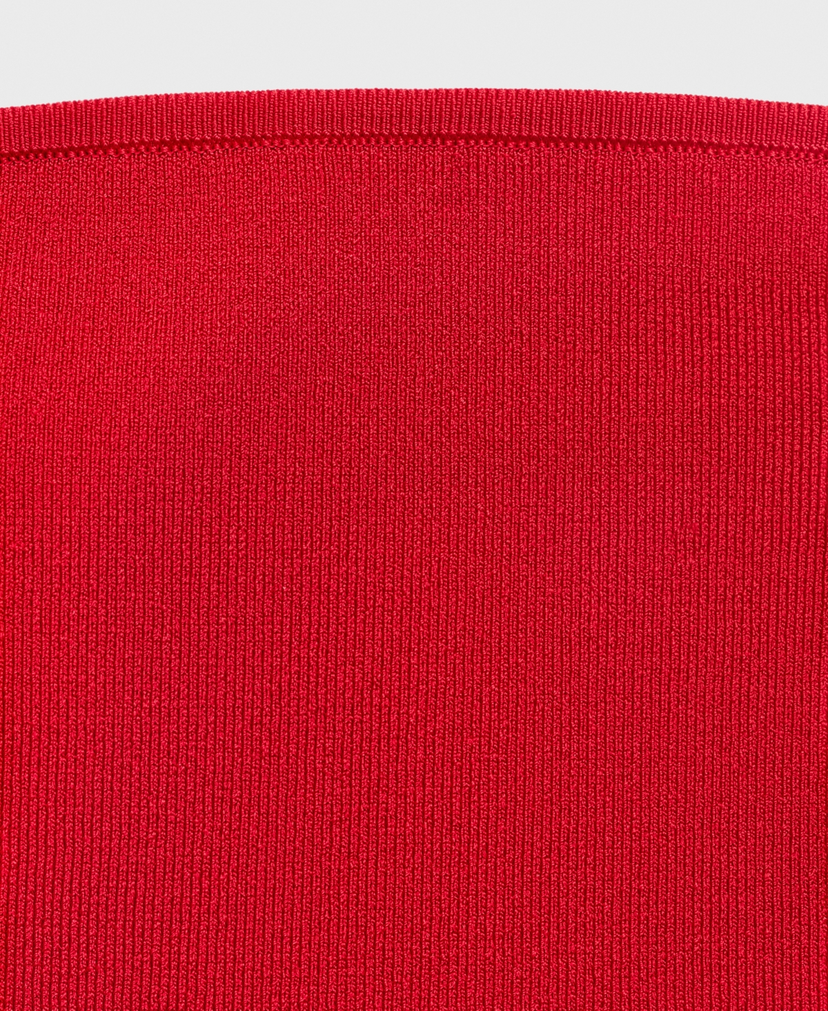Mango Strapless Fitted Top Red In Red