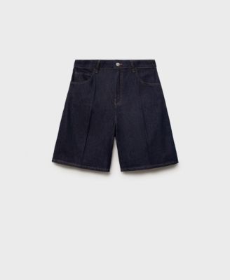 Women's High-Rise Straight Bermuda Shorts