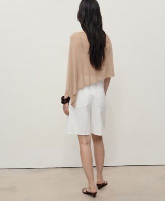 Women's Straight-Fit High-Waist Bermuda Shorts