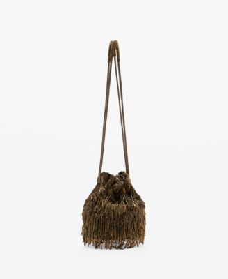 MANGO - Women's Beaded Handbag