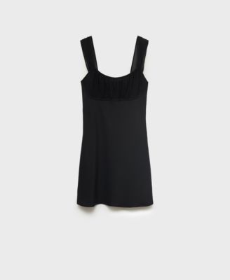 Women's Ruched Neckline Short Dress